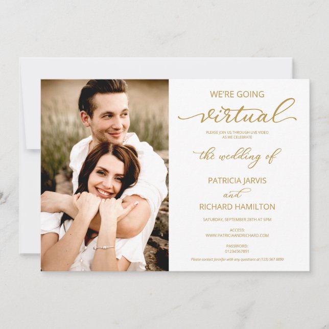 Convite Estamos Indo para o Casamento Social Virtual de Fo (Frente)