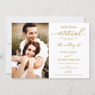 Convite Estamos Indo para o Casamento Social Virtual de Fo