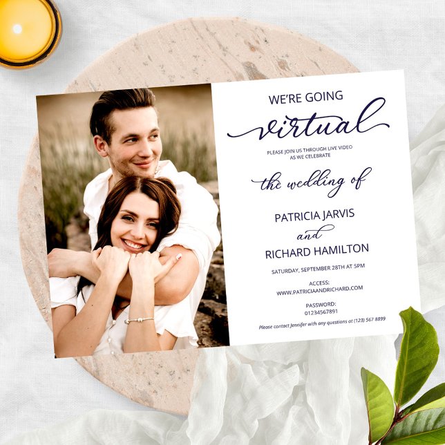 Convite Estamos Indo para o Casamento Social Virtual de Fo (Criador carregado)