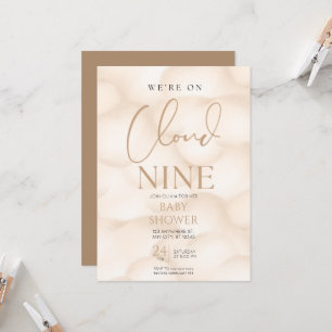Convite Estamos no chá de fraldas da nuvem 9