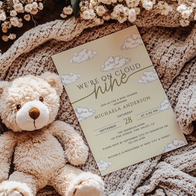 Convite Estamos no Chá de fraldas das Nuvens Nona Mão Dese (Criador carregado)