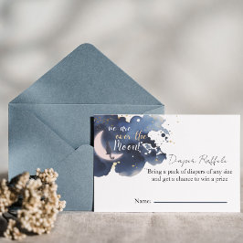 Convite Estamos sobre o chá de fraldas da fralda da lua