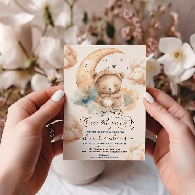 Convite Estamos Sobre O Chá de fraldas Das Estrelas Do Urs (Criador carregado)