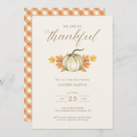 Estamos Tão Agradecidos - Chá de fraldas De outono