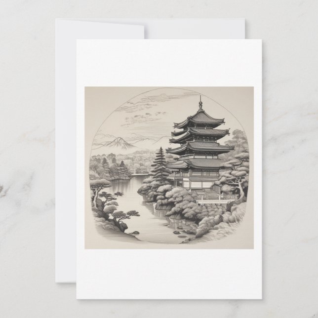 Convite estampe asiatique  (Frente)