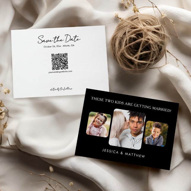 Convite Estas Crianças estão se casando 3 fotos (Criador carregado)