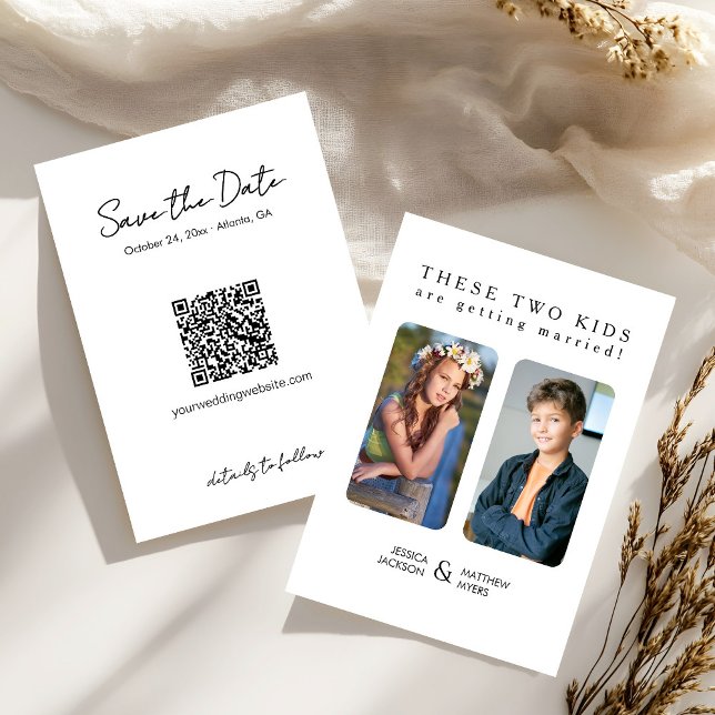 Convite Estas duas crianças estão se casando com Fotos de  (Criador carregado)