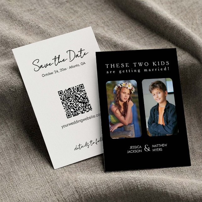 Convite Estas duas crianças estão se casando com Fotos de  (Criador carregado)