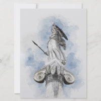 Convite Estátua da Atena Grega Clássica – Elegante