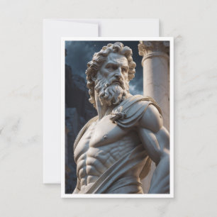 Convite Estátua do Deus Grego Zeus