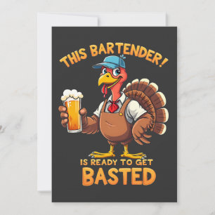Convite Este barman está pronto para ser morto