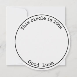 Convite Este Círculo É 10cm Boa Sorte Engraçada Gravidez