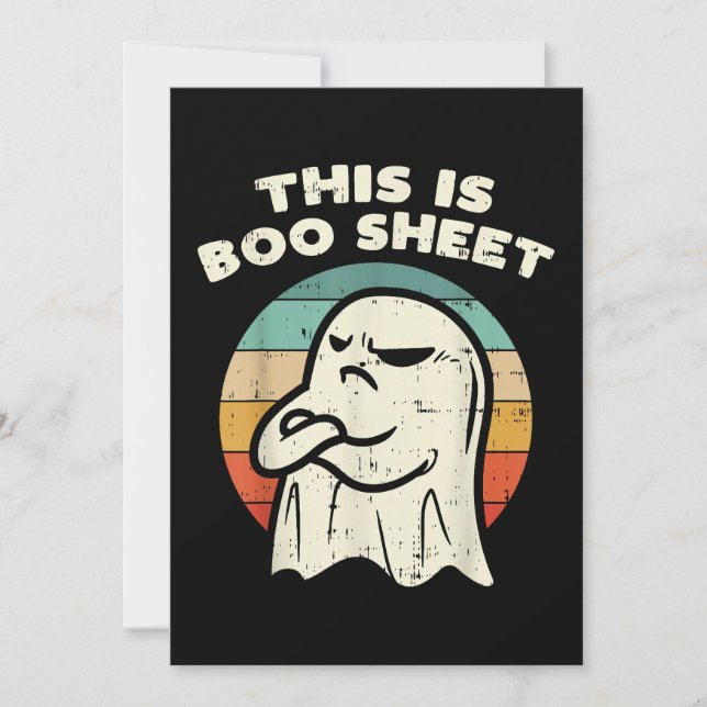 Convite Este É Fantasma de Lençol Boo (Frente)