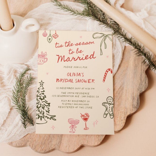 Convite Este É O Chá de panela De Natal Desenhado Pela Mão (Criador carregado)