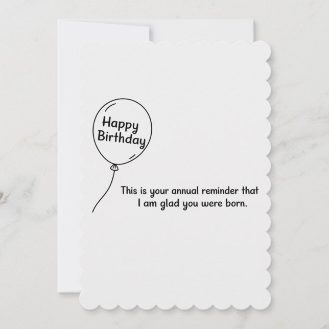 Convite Este É O Seu Aniversário Anual Engraçado (Frente)