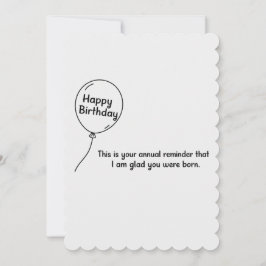 Convite Este É o Seu Lembrete Anual de Aniversário Diverti