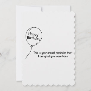 Convite Este É o Seu Lembrete Anual de Aniversário Diverti