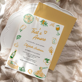 Convite Este é um Chá de panela Comida italiano mais russo