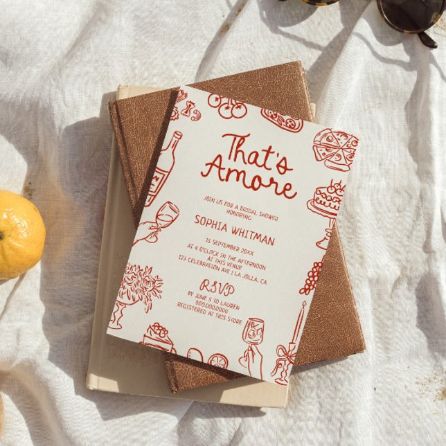 Convite Este é um Chá de panela mais vermelho ilustrado (Criador carregado)