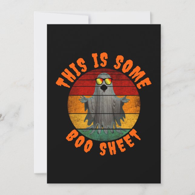 Convite Este é um fantasma de vintage engraçado. (Frente)