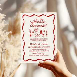 Convite Este é um Janto de ensaio de ilustração italiano