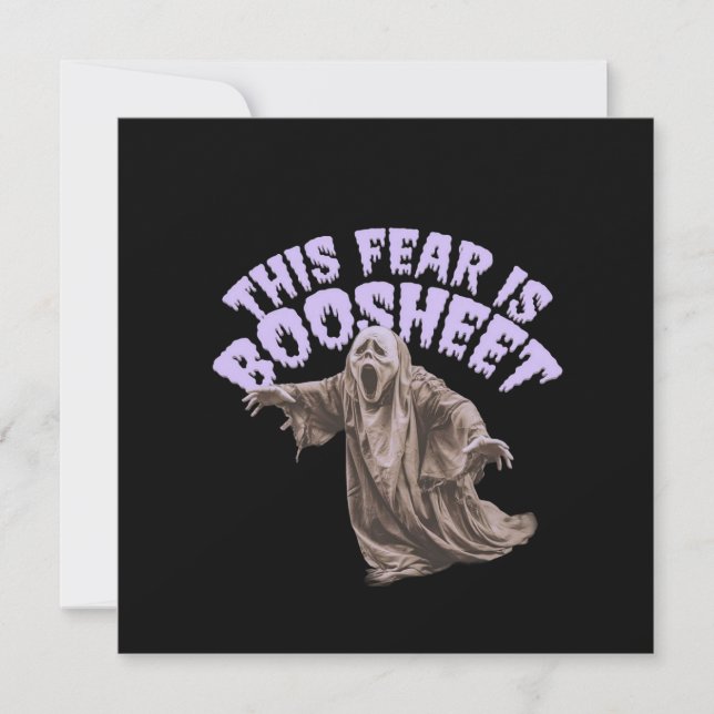 Convite Este Medo É A Folha De Dia de as Bruxas engraçado  (Frente)