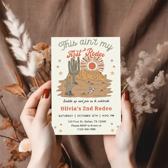 Convite Este não é o meu primeiro aniversário de 2 ruas (Criador carregado)