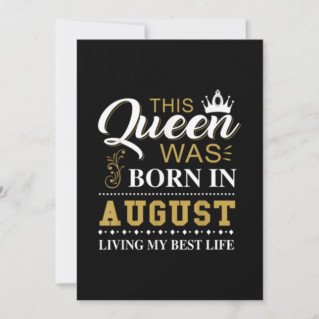 Convite Este Presente de Aniversário para Rainha Nasceu em (Frente)