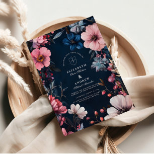 Convite Estética de Casamento Gótico Vintage