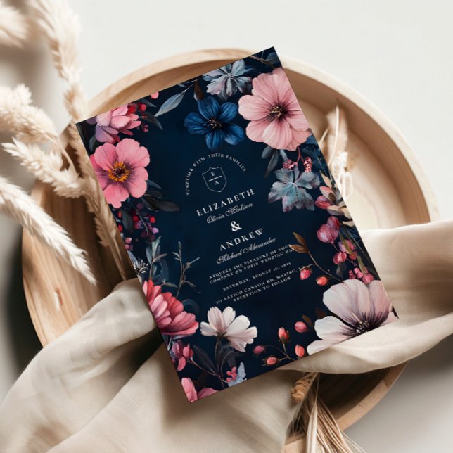 Convite Estética de Casamento Gótico Vintage (Criador carregado)
