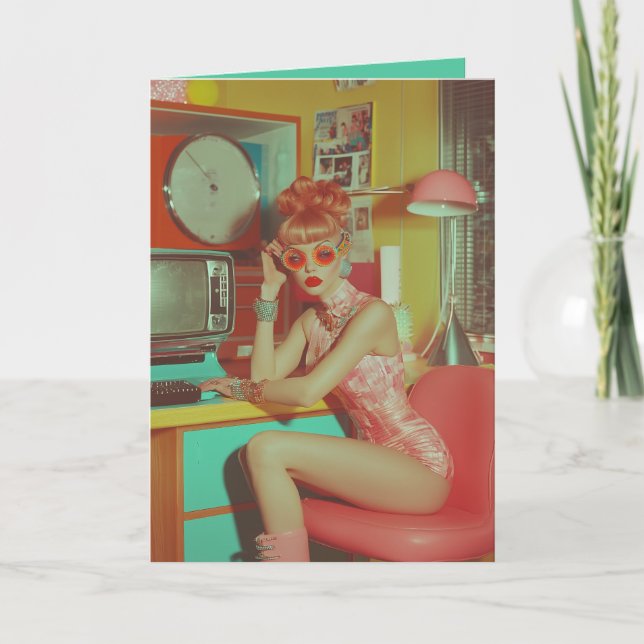 Convite Estética do Glam Futuro Retro (Frente)