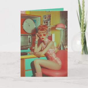 Convite Estética do Glam Futuro Retro