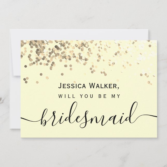 Convite Estética Simples e Elegante Brilho minha dama de h (Frente)