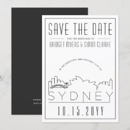 Convite Estilo de Decoração de Casamento de Sydney na Linh