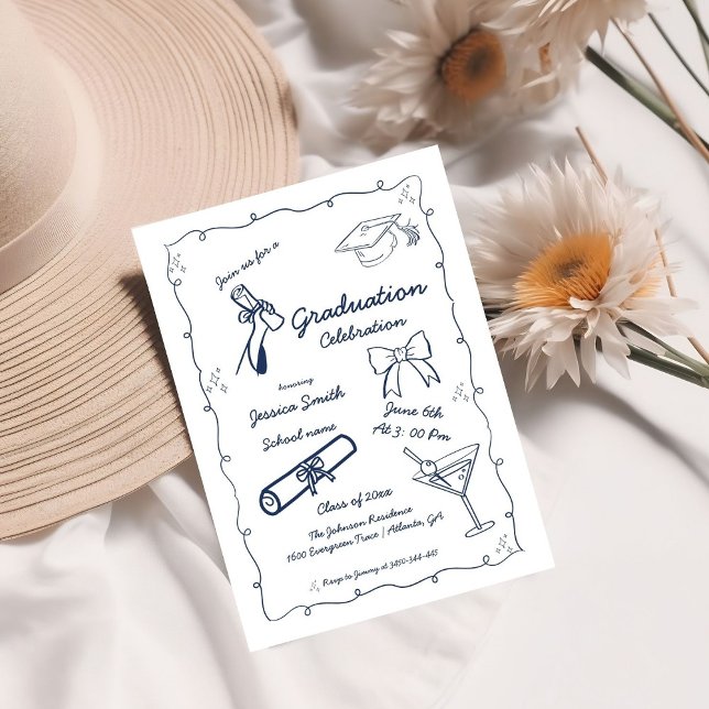 Convite Estilo de Dótilo de Mão Desenhado para Formatação  (Criador carregado)