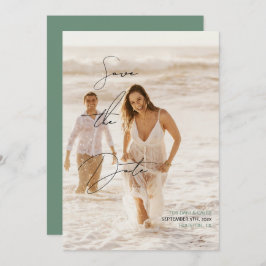 Convite Estilo de Manuscrito De Chic Casual Salvar A Data