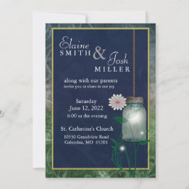 Convite Estilo de País Mason Jar com talento