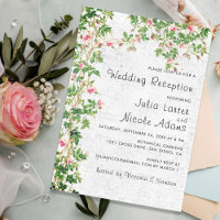 Estilo de Parede Vintage Recepção de casamento Ros
