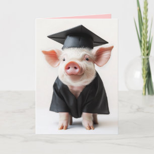 Convite Estilo de Porquinho do Dia de Graduação