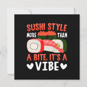 Convite Estilo de Sushi Mais do que uma Mordida