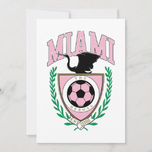 Convite Estilo de Variação de Futebol de Miami