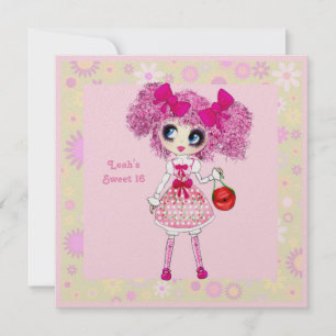 Convite Estilo Garota Garota Garota Garotas