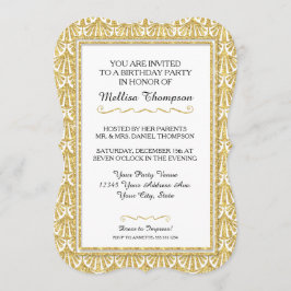 Convite Estilo Gatsby do Excelente Glam Festa de aniversár