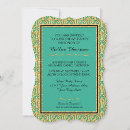 Convite Estilo Gatsby do Excelente Glam Festa de aniversár