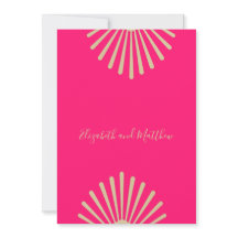 Estilo Indiano Pink Dourado Casual Chic Invita