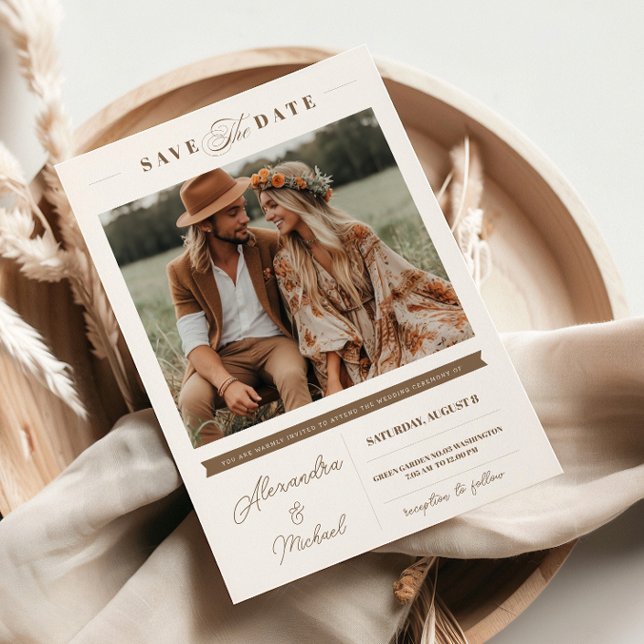 Convite Estilo minimalista | Uma Foto (Criador carregado)