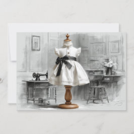 Convite Estilo Preto e Branco do Atelier do primeiro anive