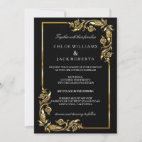 Estilo Preto e Dourado do Deco da Arte Vintage