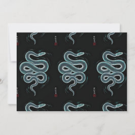 Convite estilo ukiyo e cobra art