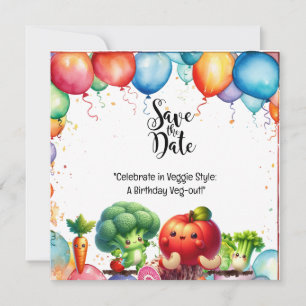 Convite Estilo Veggie: Um Veg de Aniversário!